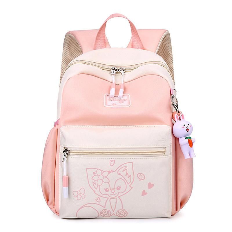 Adorable Cartoon Backpack For Girls Trendy Oxford Fabric Fun Lightweight School Bag