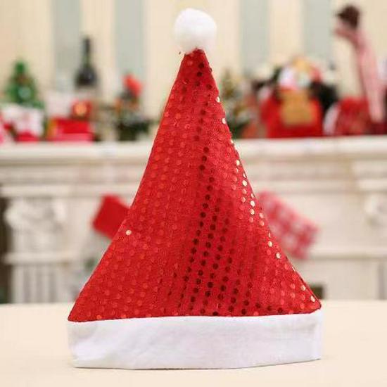 Five-Color Sequin Santa Hat - Christmas & New Year Gift