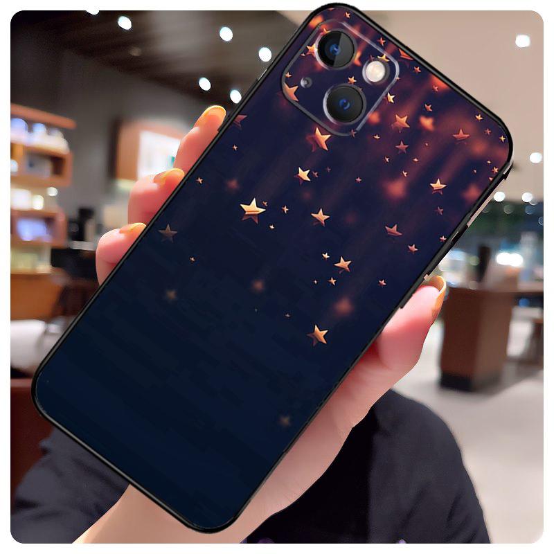 Bright Stars Art Case For iPhone 16 Pro Max 14 13 12 11 15 17 Pro Max mini 15 16 Plus 16e 17 Air Phone Cover