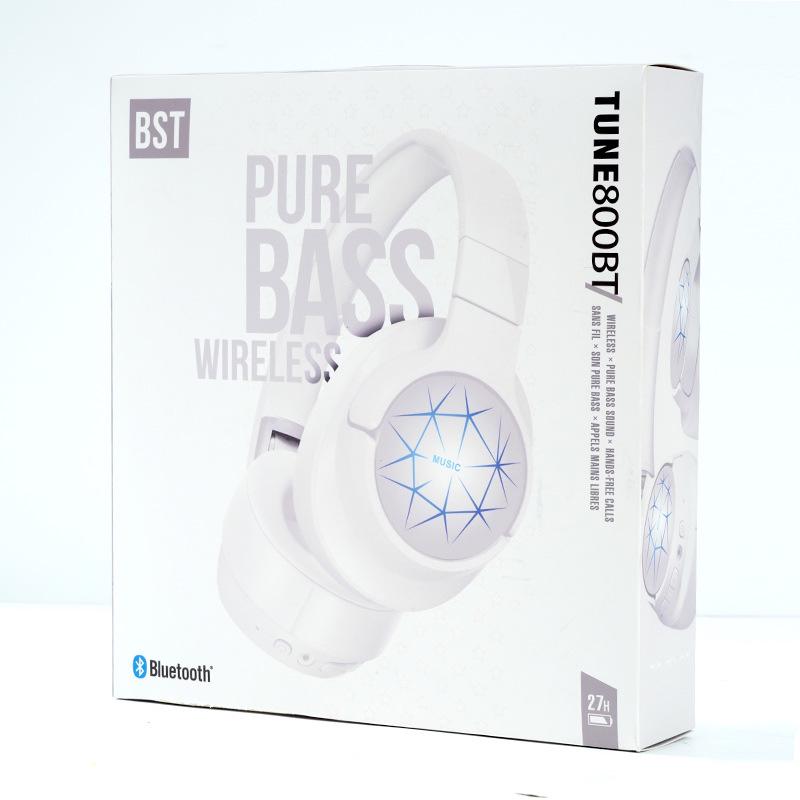 Stereo Wireless Sports Bluetooth Headset with LED Lights and Card Slot