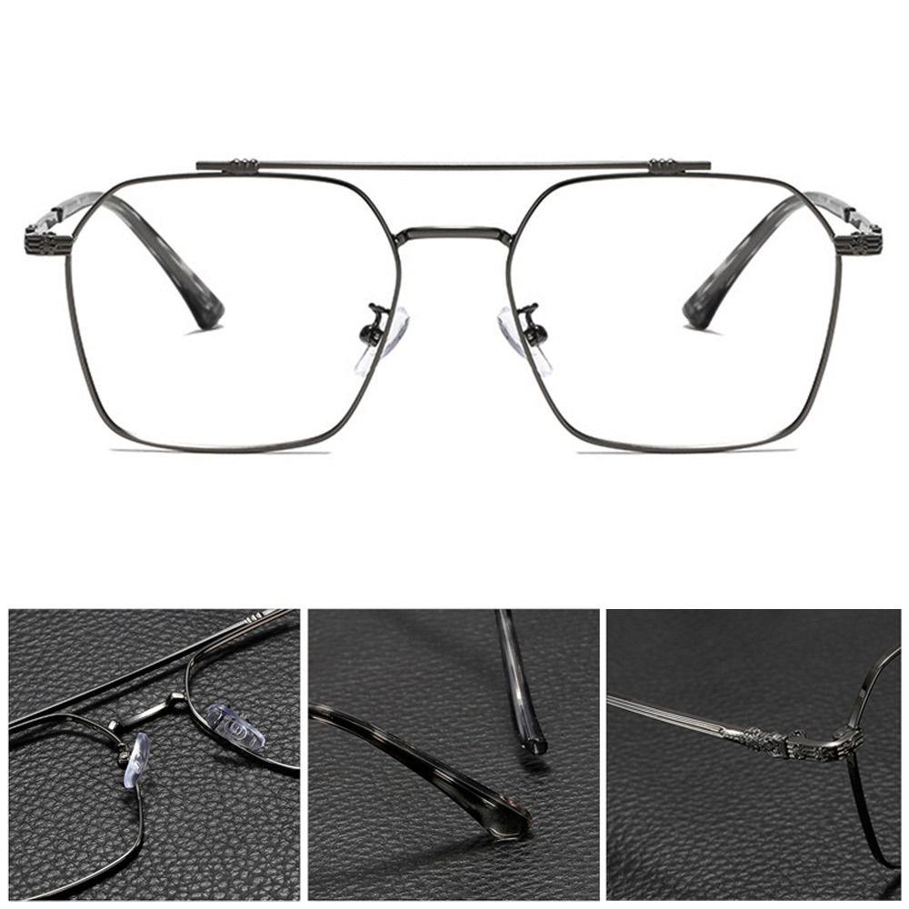 Blue Ray Blocking Anti-Blue Light Glasses Ultralight Metal Square Eyeglasses Eye Protection Computer Goggles Men Women