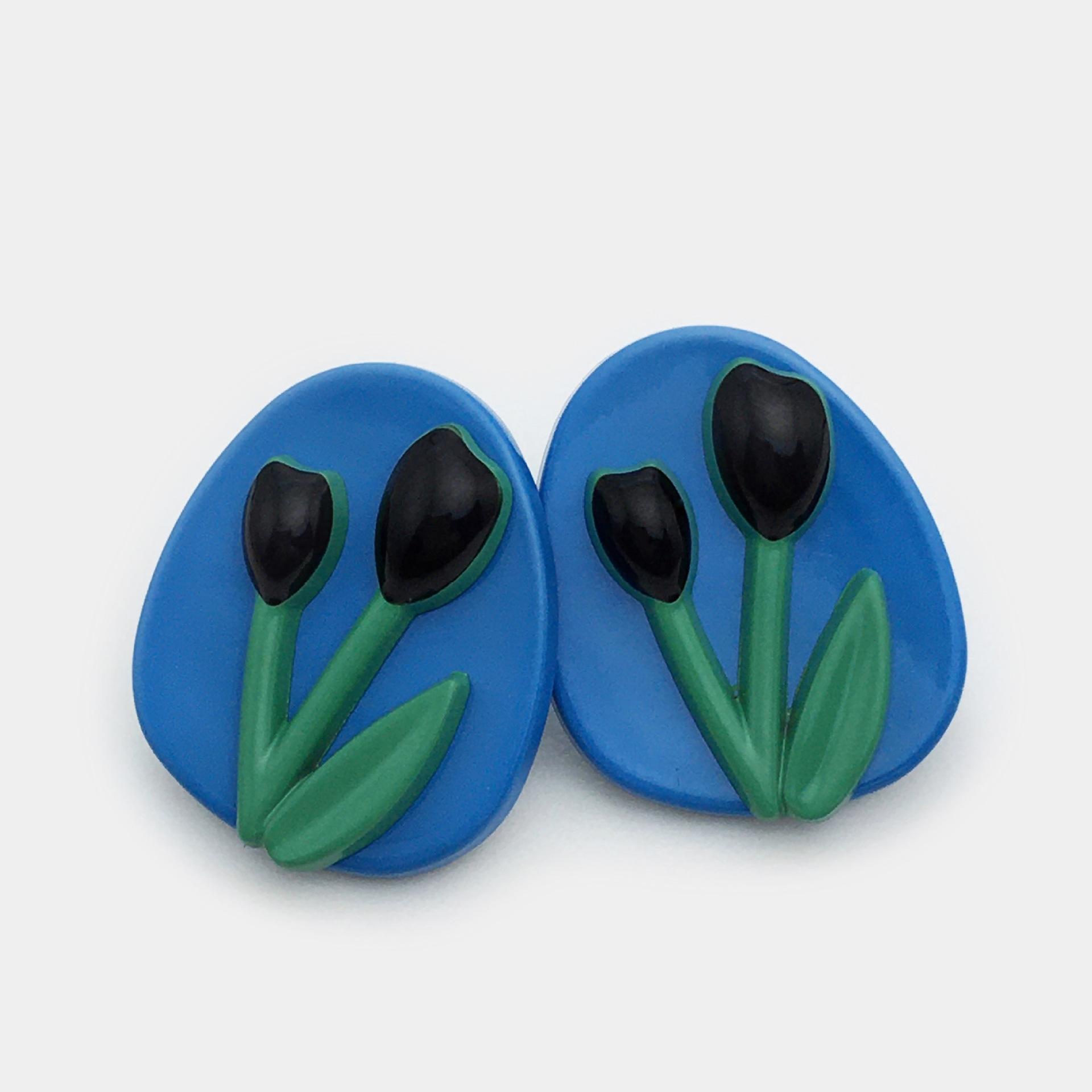 

Fashion Colorful Flowers Tulip Metal Buttons For Sewing Wedding Suit Jacket Clothing Decorative Buttons 10PCS /Lot 20mm