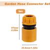 Quick Connect Garden Hose Kit - 6 End Connectors, 2 Tap and 2 Double Male Connectors