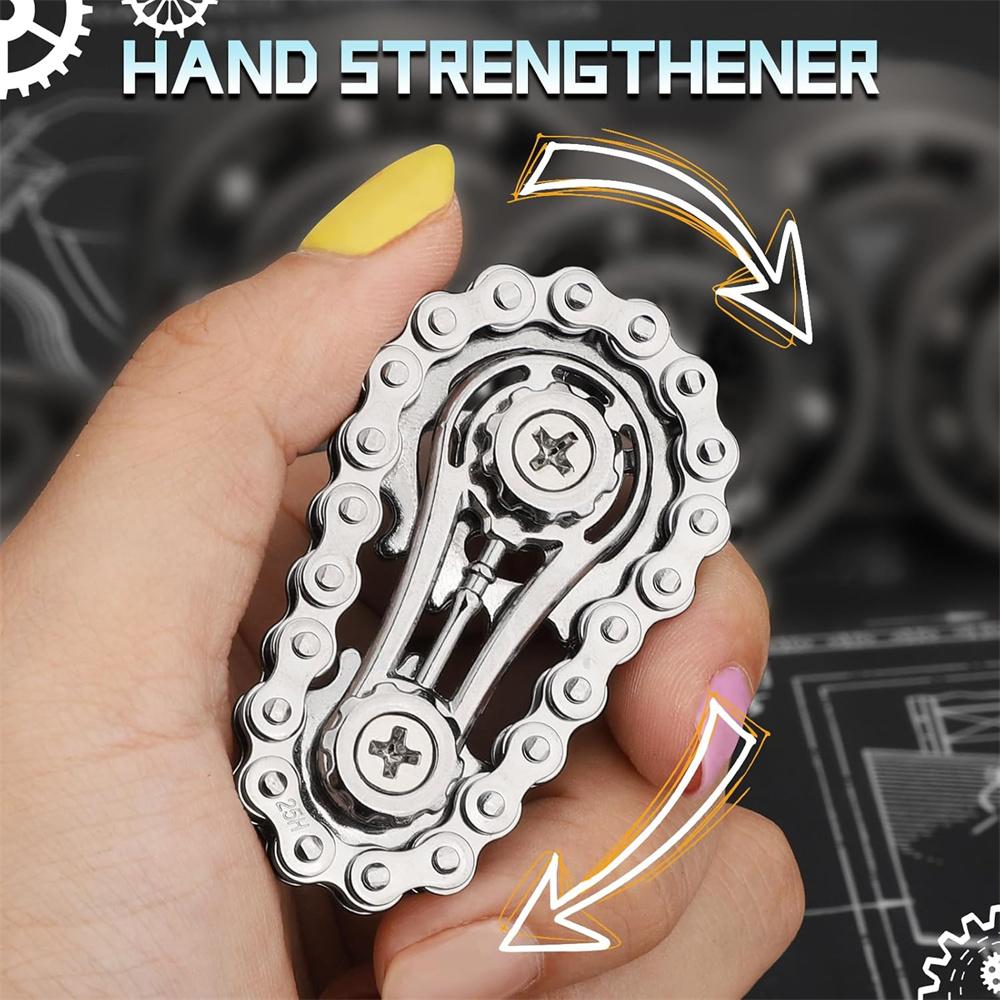 New Sprockets Flywheel Fingertip Gyro Fidget Spinner Antistress Anxiety Metal Bike Chains EDC Spinner Fidget Toys For Adult