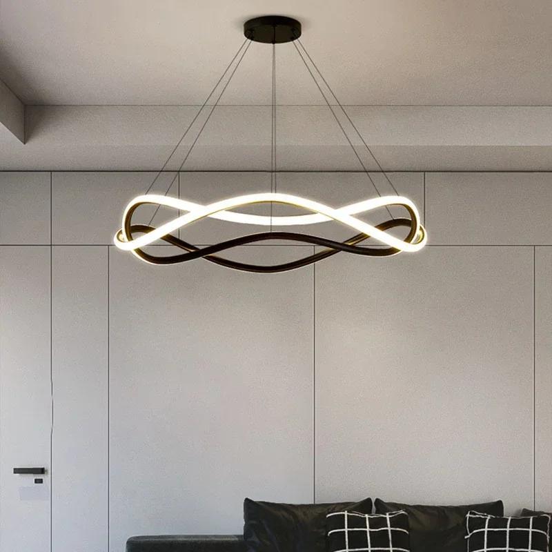 Lampada a sospensione moderna a LED per soggiorno, sala da pranzo, camera da letto, hotel, lampadario a soffitto, decorazione per la casa, apparecchio di illuminazione per interni, lampadario