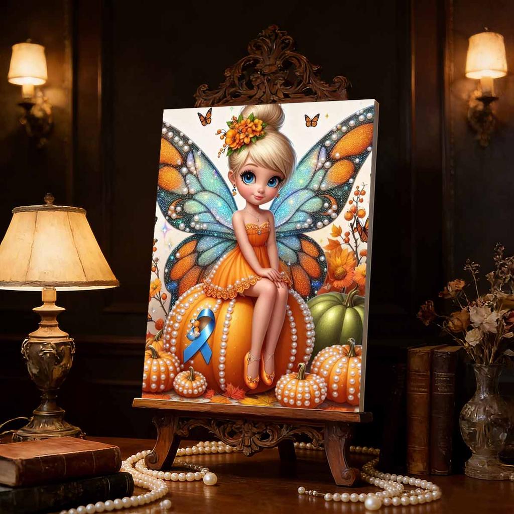 Disney Magical Fairy Little Dingingdong Pearl DIY Art Painting Wall Decor Handmade Gift for Home or Office Decoration
