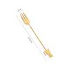 6pcs Spoons Fork Set 304 Stainless Steel Cat Fish Shape Coffee Snacks Fruit Prikkers Dessert Fork Kitchen Tool