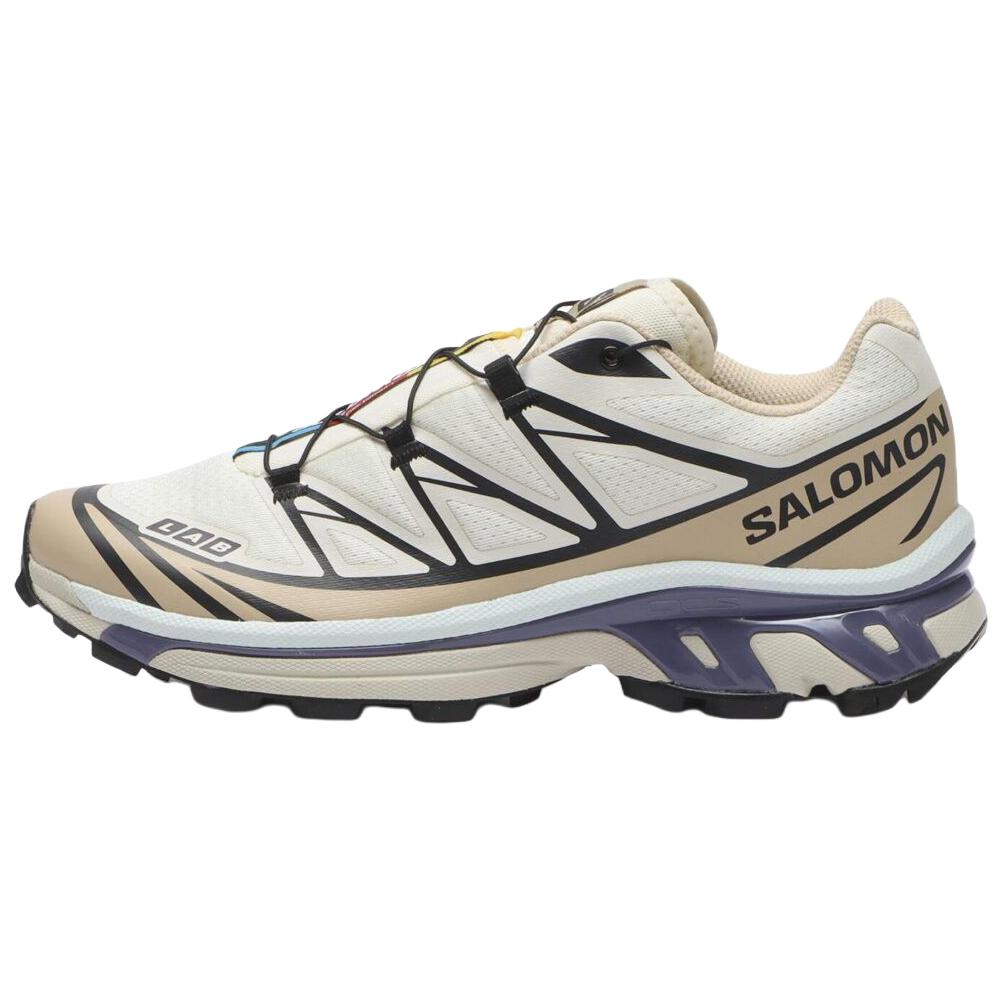

Salomon XT-6 Comfortable Fit Trail Running Shoes Unisex running shoes Off-White Purple L49205900 37⅓