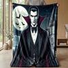 Soft Flannel Blanket Lightweight Cozy Bedroom Living Room CoverDracula