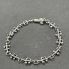 Used [Popular] Vintage Silver 925 Bracelet Cross