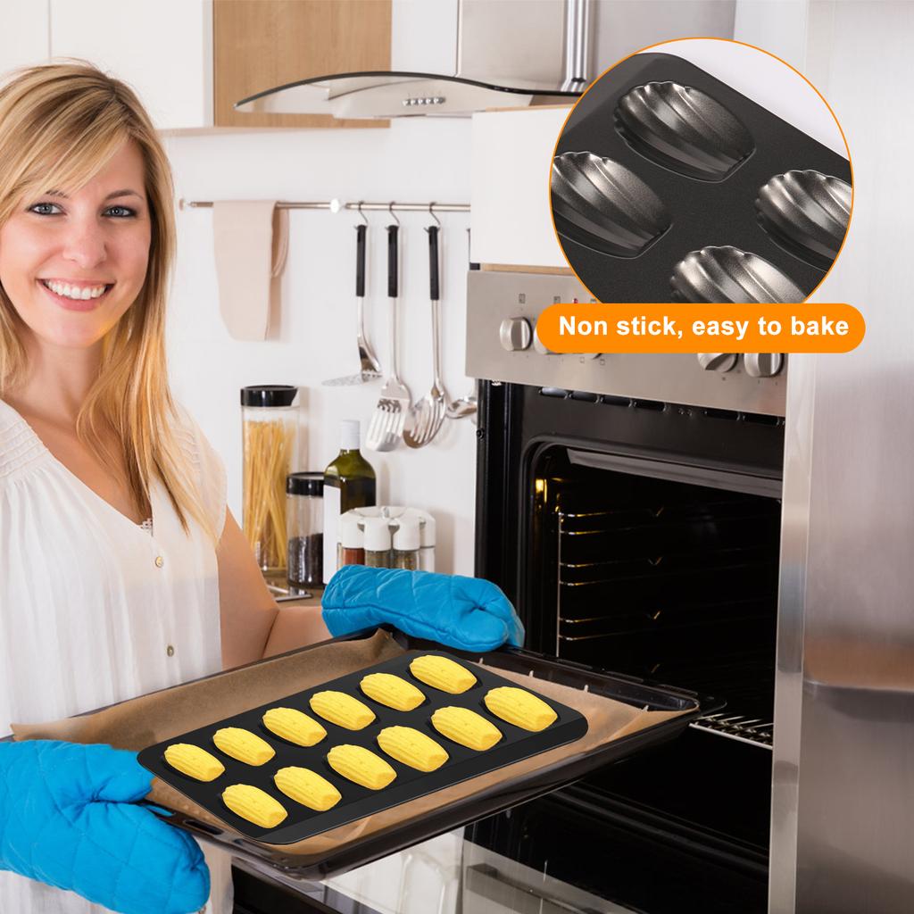 Stampo per Torta in Acciaio al Carbonio Madeleine a Forma di Conchiglia Stampo da Forno per Biscotti al Cioccolato Stampo per Biscotti Accessorio da Cucina Utensile da Forno Fatto a Mano