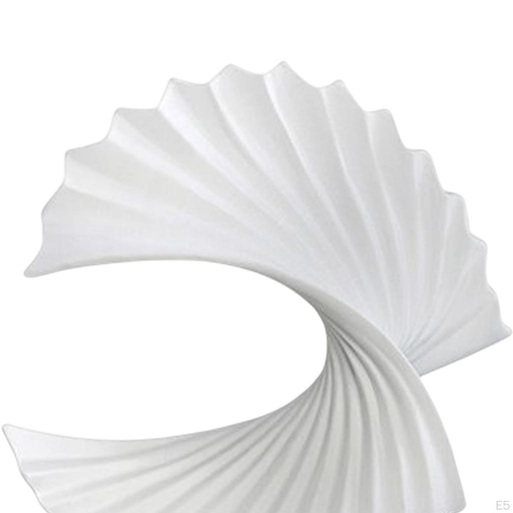 Elegant Home Decor Fan Sculpture - Classical Art Piece for Desk or Shelf