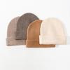 Premium Korean-Style Women's 100% Wool Knit Hat, Thickened for Warmth, Perfect for Autumn and Winter