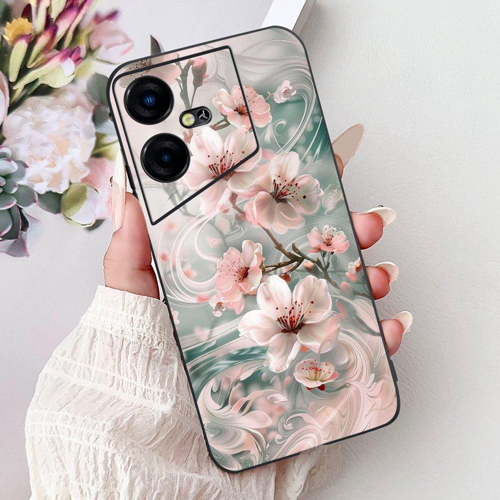 6,82'' Für Techno Pova Neo3 LH6n Rückabdeckung Für Tecno Pova Neo 3 Hülle Silikon Luxus Mode Niedliche Cartoon Katze Stoßfest Funda