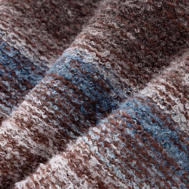 Women's Striped V-Neck Knit Short Cardigan