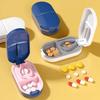 Medicine Pill Cutter Box Portable Drug Box Useful Grinder Splitter Medicine Pill Holder Tablet Cutter Splitter Divider Pill Case