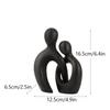 Modern Couple Desktop Ornaments Abstract Handmade Bedroom Entrance Hug Sculpture Figure Nordic Home