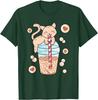 Cute Cat Drinking Bubble Tea Boba Milk Tea Graphic Tee Kawaii Kitten Lover Shirt