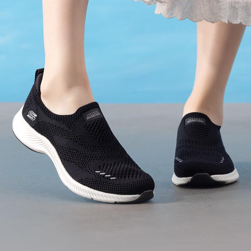 Skechers Women s GO WALK Flex Sport Walking Shoes 104637-BKW US 6.5