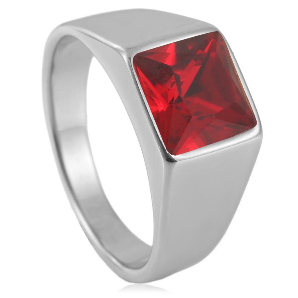 2026 European and American Zirconia Ring Vintage Trendy Ruby Ring