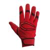CUTTERS Batting Gloves B444 Power Control Size 4.0, Ambidextrous, Baseball/Softball, M, Red/Black