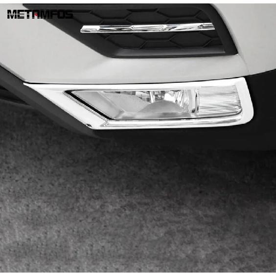 For Volkswagen VW Tiguan 2017 2018  Chrome Front Fog Light Lamp Cover Trim Foglight Protector Frame Accessories Car Styling