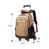 Junior High School Student Trolley Backpack Simple High Quality Ins Campus Rolling Backpack