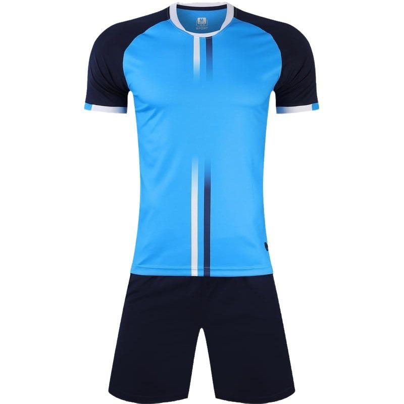 Summer New Short Sleeve Soccer Uniform Set Men'S Game Training Team Uniform Adult Soccer Jersey Sportswear 2101