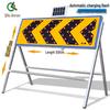 Solar Powered Directional Arrow Warning Sign