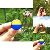 Unisex Metal Pin Badge With Ukraine Flag Design