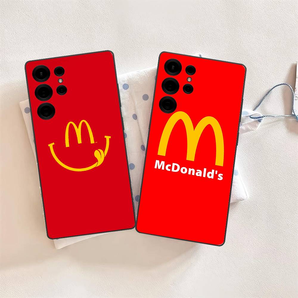 M Berühmtes LOGO M-McDonaldes Handyhülle Für Samsung S 24 Fe 25 Ultra Plus 20 Lite 21 30 22 23 24 22 Ultra 5G Fundas