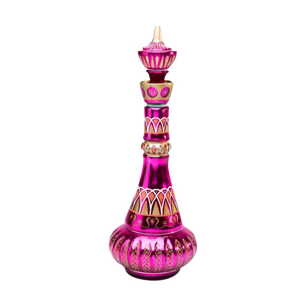 I Dream Of Jeannie Bottle od Della Second Season ZRCADLENÁ Fialová láhev!Dekorace láhve Pagoda Spirit