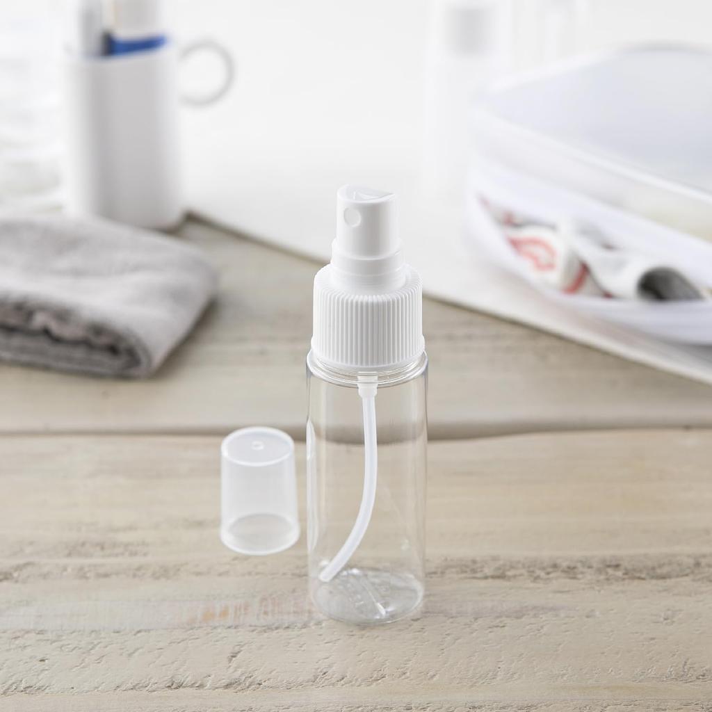 Kai Spray Bottle 50ml Cosmetic Container Pack of 3 Transparent Travel Bottles for Toner Perfume