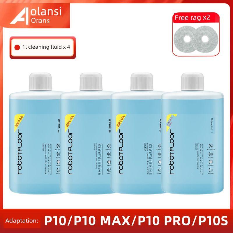 Compatible with Roborock Vacuum Cleaner Accessories P10 Pro/P10S Consumables Dust Bag Side Brush Cleaning Cloth Filter Cleaning Fluid