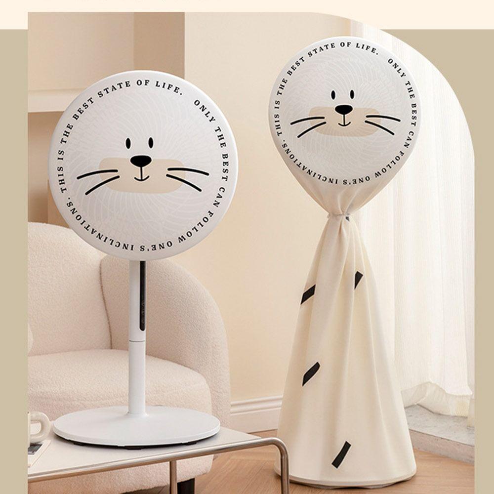 Cartoon Electric Fan Cover Drawstring Electric Fan Dust Cover Fan Safety Protective Mesh  Summer