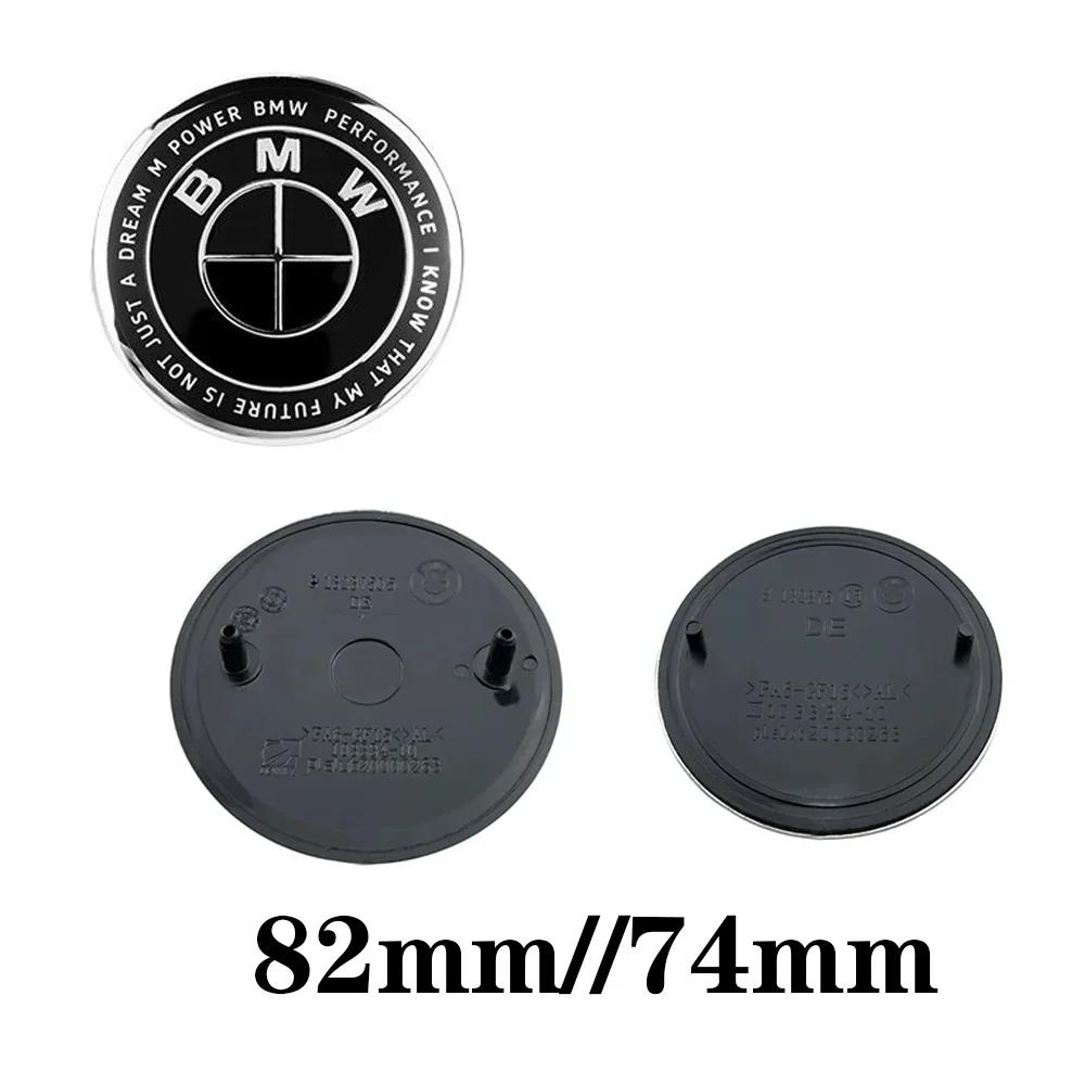 2 st 74mm 82mm Bilemblem Logotyp Bakluckemärke för BMW E46 E39 E87 E90 E28 E53 E30 E60 E34 E36 E61 E62 E70 E91 E92