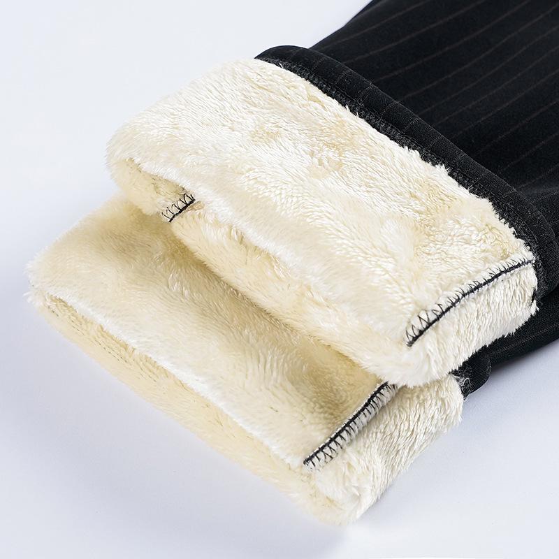 2024 Women's Fleece-Lined High Waist Plus Size Warm Pants for Middle-Aged and Elderly – Autumn/Winter Casual Wear