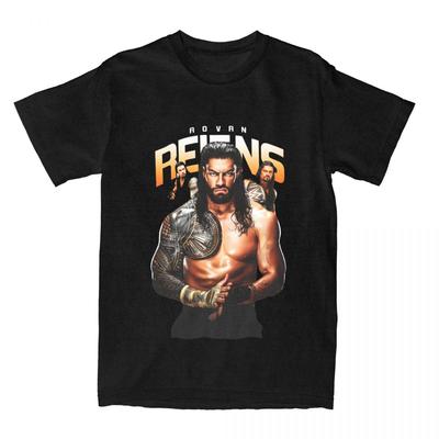 Roman Reigns Wrestling Winner Accessories T-Shirts Men Women Vintage Pure Cotton Graphic Print Clothing