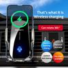 Hands Free Car Charger 15W Wireless Auto Clamp Infrared Holder Fast Charging for IPhone Samsung Xiaomi Vent Mount Safe Driving