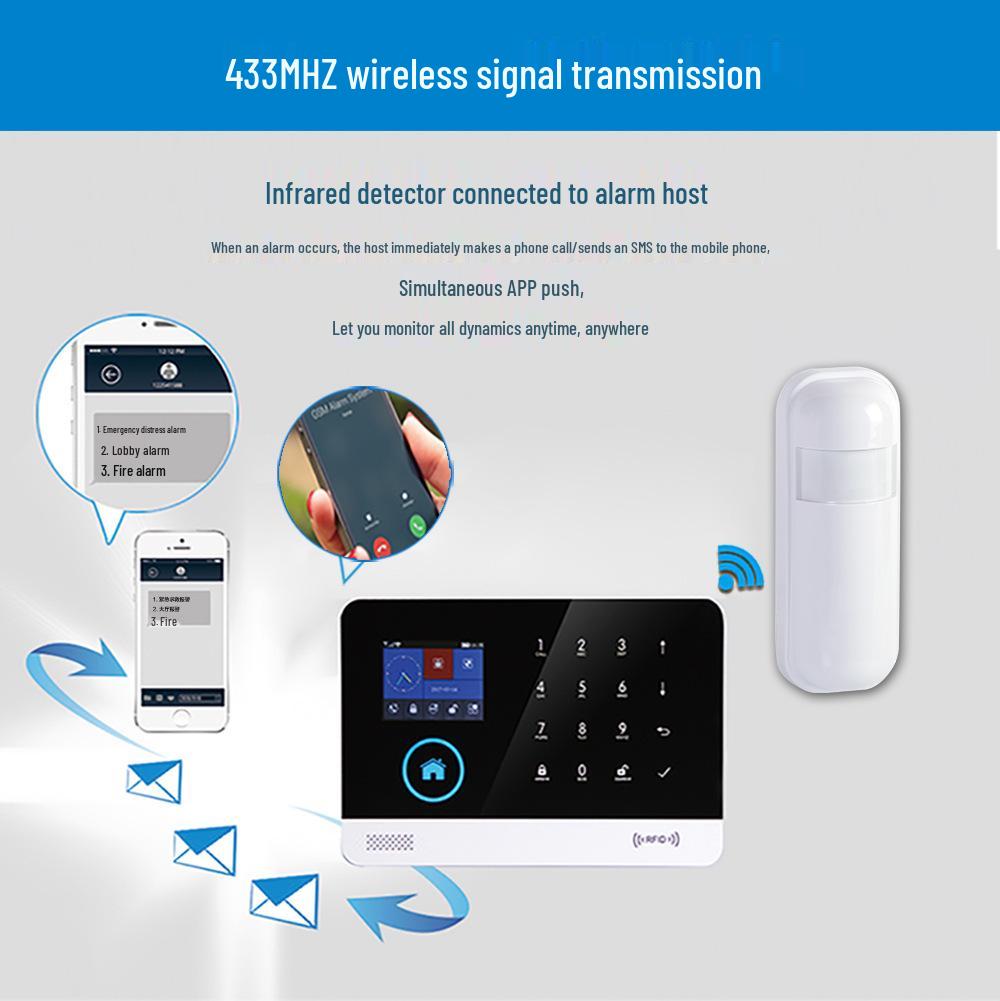 Wireless Infrared Human Body Motion Detector Alarm for Home and Commercial Use