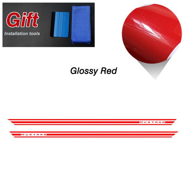 Ford Mustang GT Side Skirt Stripes Car Decal