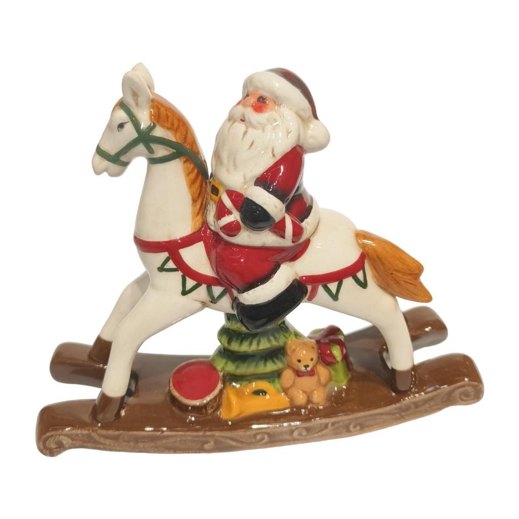 Christmas Decoration Rocking Horse Ornament Crafts Figure Creative Horse Statue