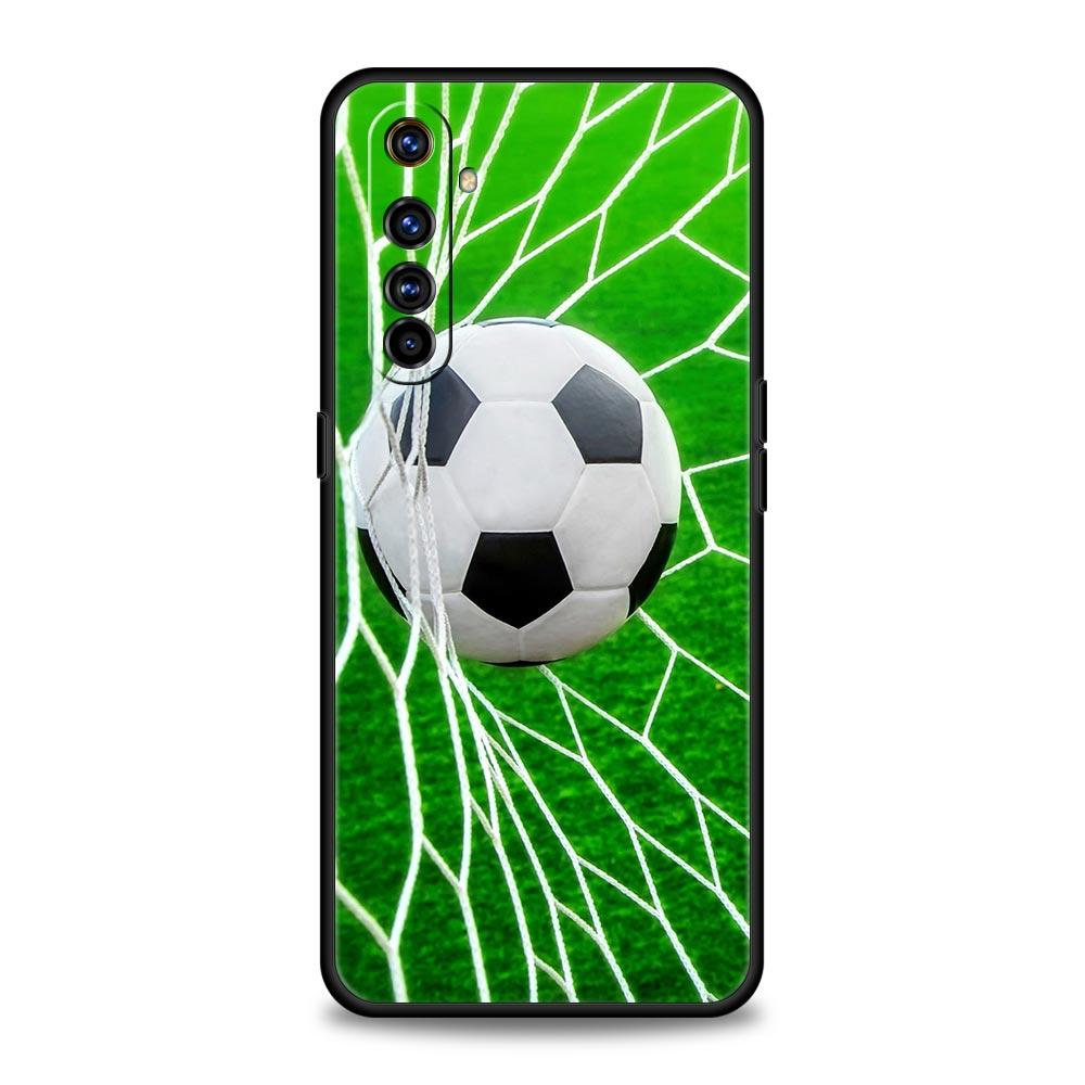 

Soccer ball Football Field For Realme GT Neo 2 3 3T Phone Case For Realme 10 9 8 5G 7 6 GT2 Pro Plus 9i 8i C21 C11 C25 C35 Cover Realme GT2