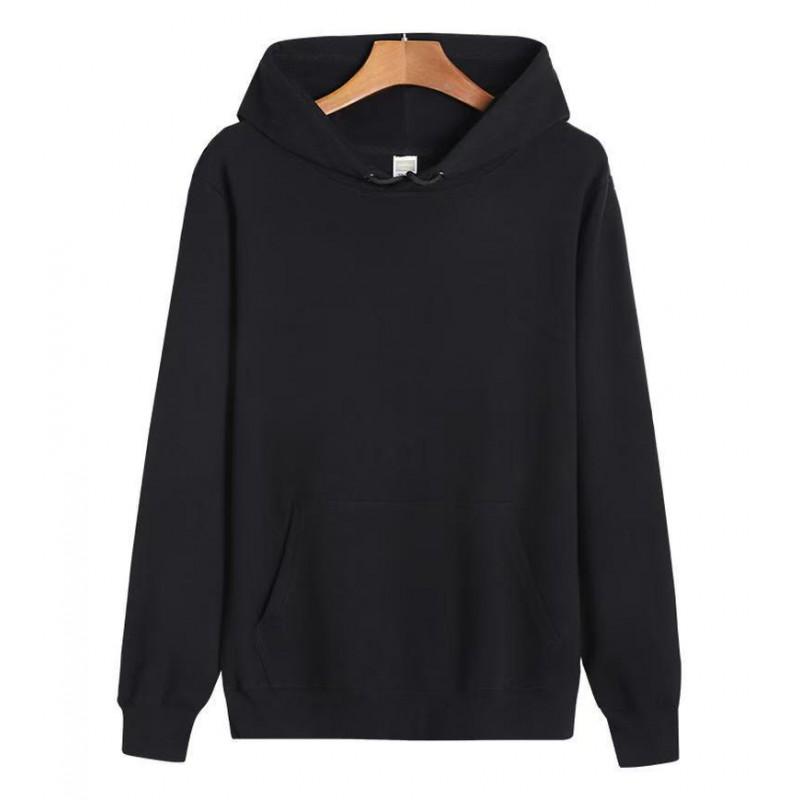 250-300g Cotton Fleece Hoodie Loose Fit Casual Sweatshirt Men Women