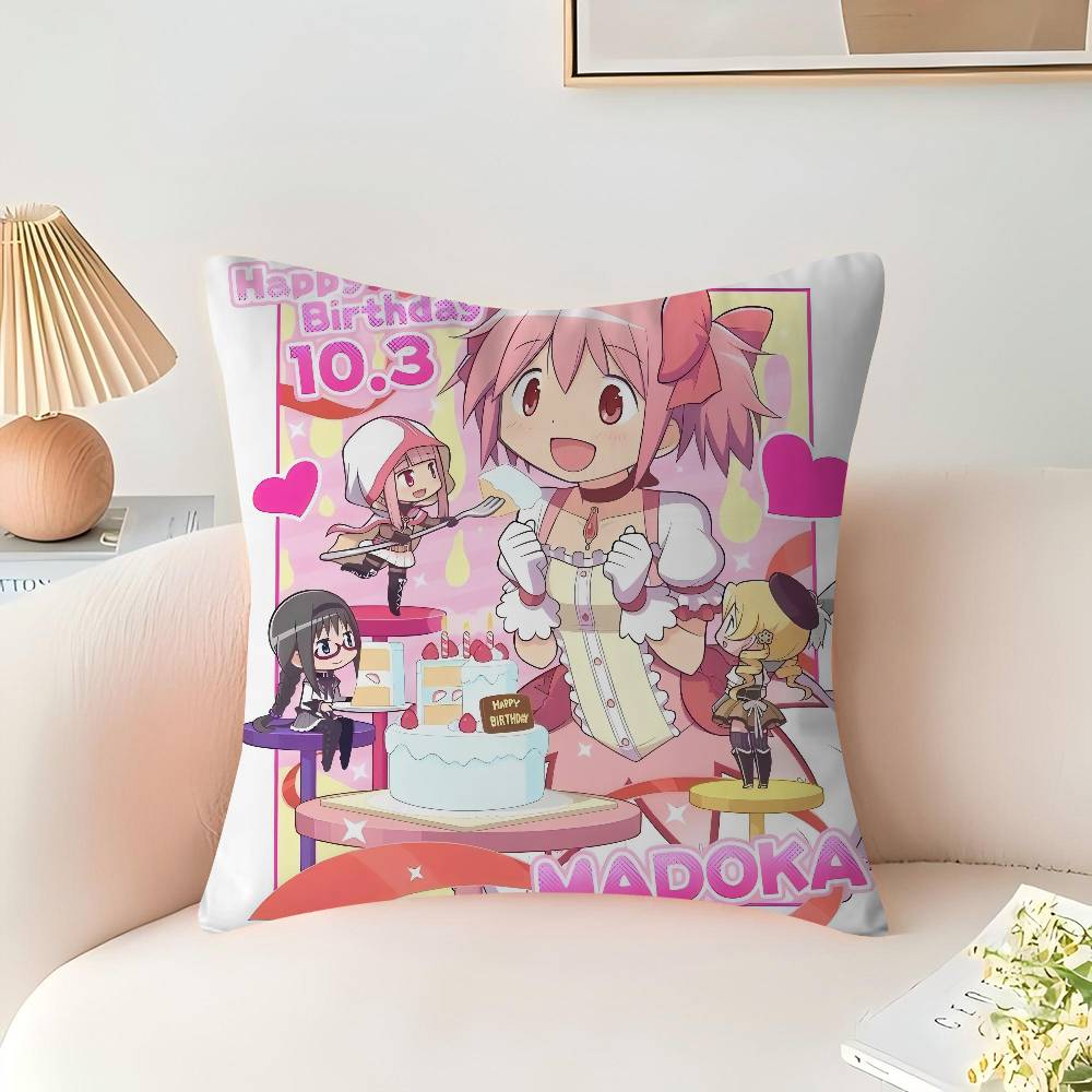 Puella Magi Madoka Magica Cushion Cover Pillow Cover Decor Pillowcase Printed Cushion Case For Couch