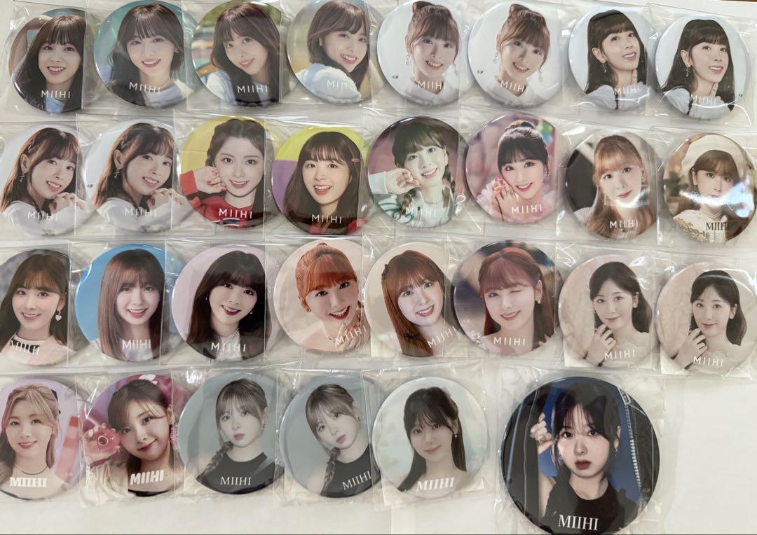 

[USED] NiziU Miihi Can Badge 17 pieces
