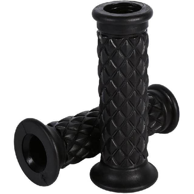 7/8" Motorcycle Hand Grips Antiskid Handlebar Rubber End Hand (Color : Black) Motorcycle Handlebar Grips 7/8 Dirt Bike Grips 22Mm