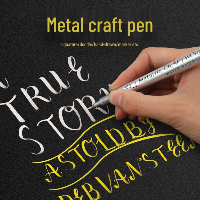 Metallic Color Craft & Graffiti Soft Tip Pen - 550B Signature & Sealing Wax DIY Marker