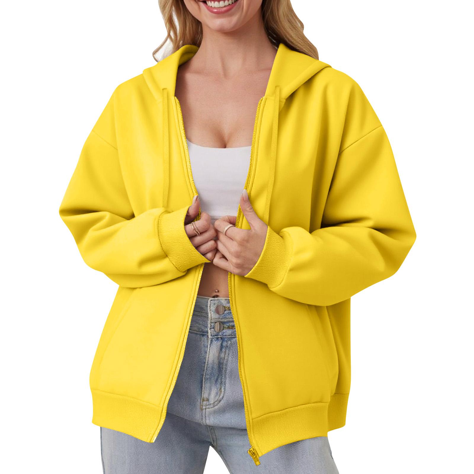 

Женская толстовка с капюшоном на молнии с открытыми плечами Модная одежда Повседневная куртка XXL