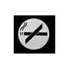 ''NO SMOKING'' PICTOGRAM MATT STAINLESS STEEL 90x3mm